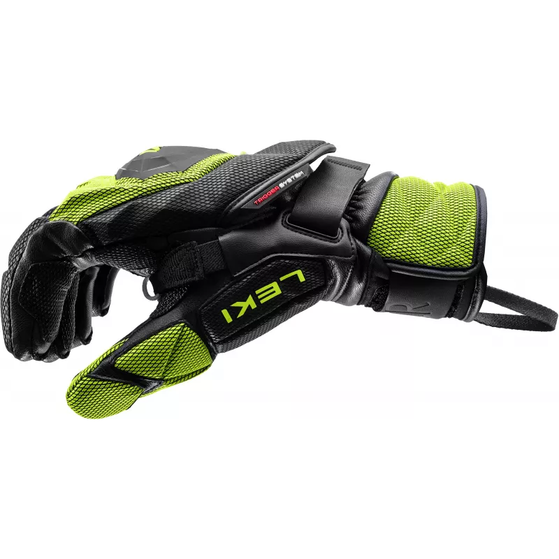 LEKI WCR Venom GS 3D skirace-handschoenen 9.5 zwart/ijsgeel