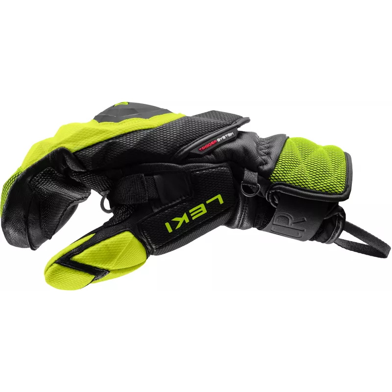 LEKI WCR Venom SL 3D want zwart-ice lemon 9.0