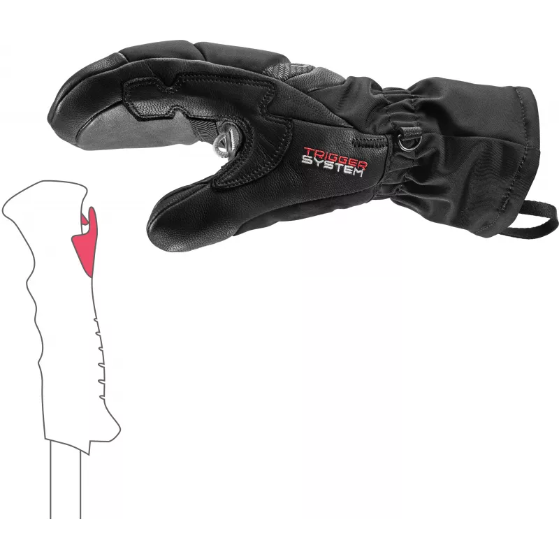 LEKI Griffin Base 3D Women Mitt skihandschoenen maat 6.5 zwart