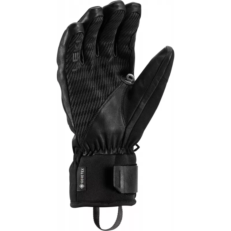 LEKI Pegas 3D GTX skihandschoenen zwart-grijs maat 7.5