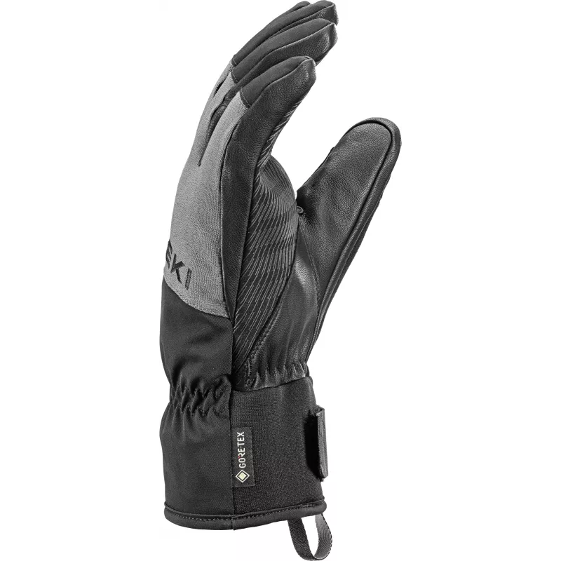 LEKI Pegas 3D GTX skihandschoenen zwart-grijs maat 7.5