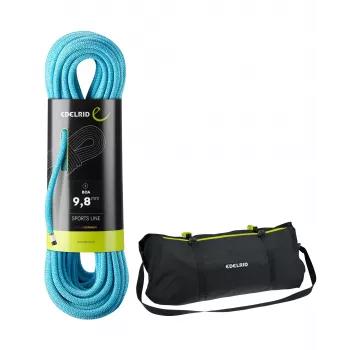 EDELRID Boa touw 9,8 mm 50 m met touwzak
