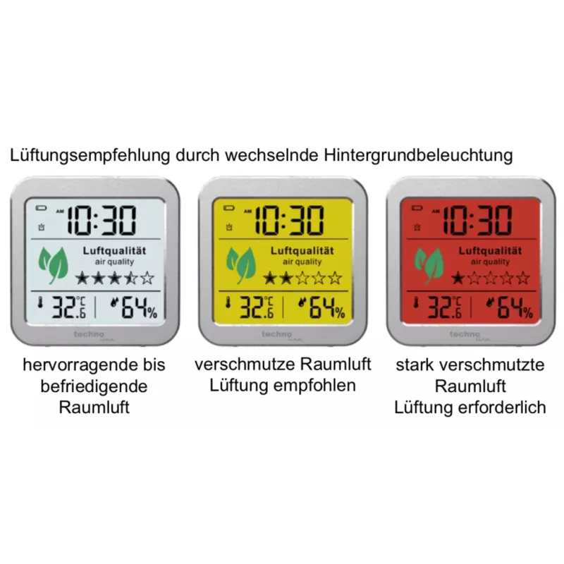 TECHNO LINE WL1020 weerstation luchtkwaliteitsmonitor CO2 temperatuur luchtvochtigheid