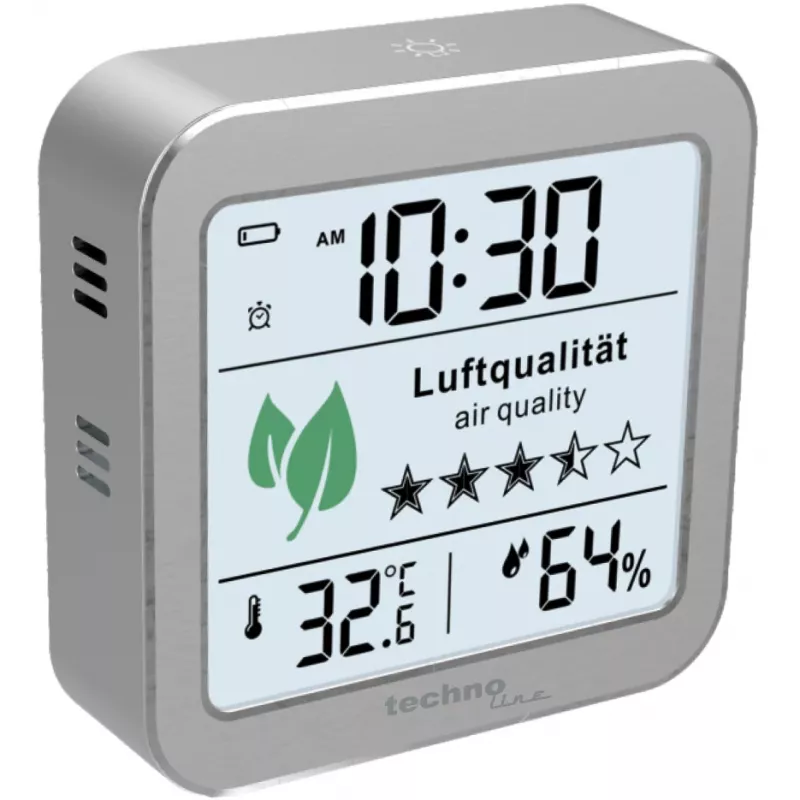 TECHNO LINE WL1020 weerstation luchtkwaliteitsmonitor CO2 temperatuur luchtvochtigheid