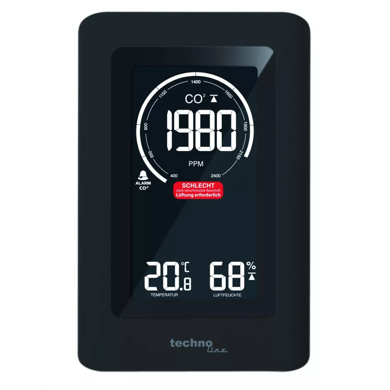 TECHNO LINE WL1030 weerstation luchtkwaliteitsmonitor CO2 temperatuur luchtvochtigheid