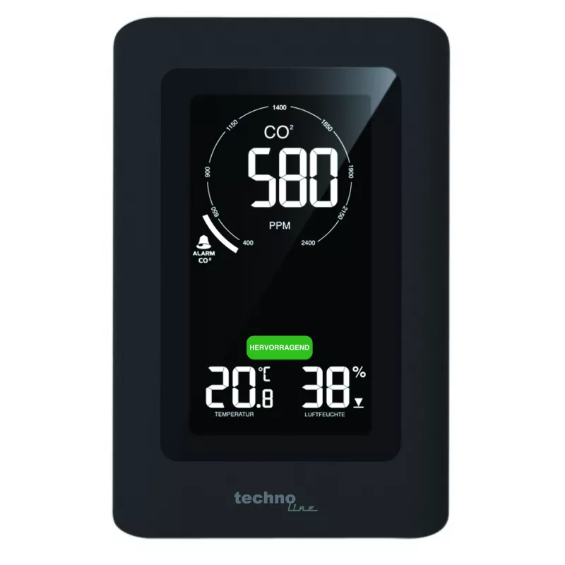 TECHNO LINE WL1030 weerstation luchtkwaliteitsmonitor CO2 temperatuur luchtvochtigheid