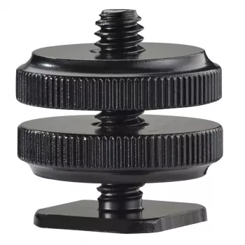Novoflex hotshoe-adapter met 1/4 inch schroefdraad