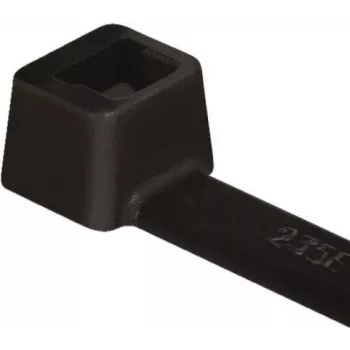 HellermannTyton T18L PA66W BK 100 kabelbinder, zwart, 205 mm x 2,5 mm, 100-pack