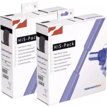 HellermannTyton 300-30320 krimpkous - polyolefine - zwart - 3,0 mm ID - 100 m rol
