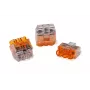 HellermannTyton HCPM-3 steekklem 3-polig transparant 1-2.5 mm² flexibel 0.5-2.5 mm² massief