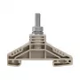 Weidmüller WF 6 aansluitklem 35 mm², boutaansluiting, 125 A, 1000 V, donkerbeige