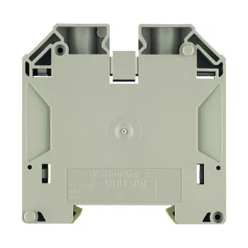 Weidmüller doorvoerklem WDU 50N, schroefaansluiting, 50 mm², 1000 V, 150 A, donkerbeige