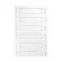 Weidmüller SFX 11/60 MC NE WS Draadmarkering, 60 x 11 mm, PA66, wit, 60 stuks