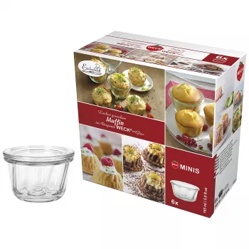 WECK Rondrandglas Muffin 165ml 6-delige set