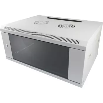 ALLNET ALL-SMC6627GREY 1U 14-slot rackmount chassis voor mediaconverter-modules, grijs