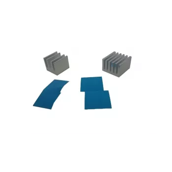 ALLNET aluminium koellichaam set 2 stuks met warmtegeleidende lijm universeel voor Raspberry Pi FriendlyElec