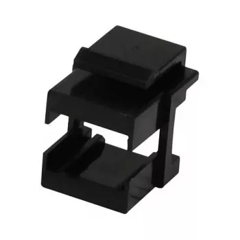 Synergy 21 S215479 Keystone-modulehouder voor LC-glasvezelkoppelingen, zwart