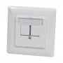 Synergy 21 Keystone-moduledrager inbouwdoos voor 2x TP-module zuiver wit 180°