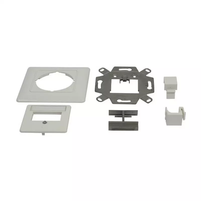 Synergy 21 Keystone-moduledrager inbouwdoos voor 2x TP-module zuiver wit 180°