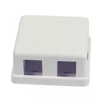 Synergy 21 Keystone modulebox opbouw voor 2x TP-module zuiver wit