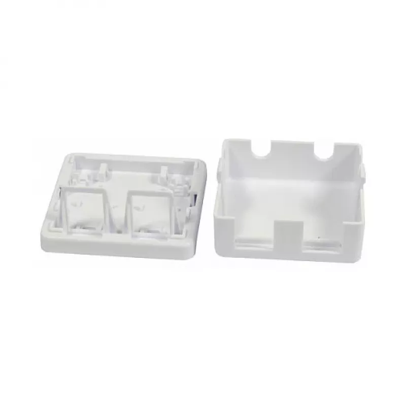 Synergy 21 Keystone modulebox opbouw voor 2x TP-module zuiver wit