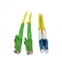 SYNERGY21 glasvezel-patchkabel 2m LSH (E2000 APC) naar LC Duplex OS2 G.657.A2 9/125µm LSZH geel
