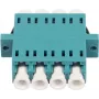SYNERGY21 glasvezelkoppeling LC bus naar LC bus multimode OM3 50/125µm quad aqua PVC