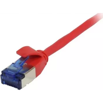 SYNERGY21 patchkabel RJ45, CAT6A 500MHz, 10m, rood, U/FTP, slimline rond d=3,8mm, TPE (Superflex), AWG32