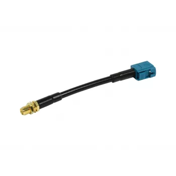 ALLNET antennekabel LMR-195 SMA-female naar Fakra-female Waterblue Keycode Z 10cm