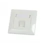 Synergy 21 Keystone-moduledrager inbouwafdekking voor 1x TP-module, zuiverwit, vierkant buitenframe (S216322V2)