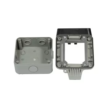 Synergy 21 Keystone-modulebehuizing opbouw IP66 met hangslotbeugel, lichtgrijs (RAL 7035) - S216381