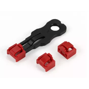 ALLNET TP/RJ45 Blocker rood 10-pack met veiligheidssleutel, stofkap, netwerkbeveiligingsslot (ALL-TP-RJ45-Blocker-10PCS)