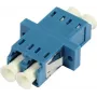 SYNERGY21 LC-LC duplex multimode OM2 glasvezeladapter, keramische huls, PVC, blauw