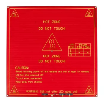 ALLNET 4duino 3D-printer verwarmd bed vierkant 215mm 12V/24V RepRap Mendel (ALL_KS_hotbed_square)