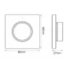 Miboxer Synergy 21 LED mini-afstandsbediening 2,4GHz Dual White CCT + Dimmen (K1-B)
