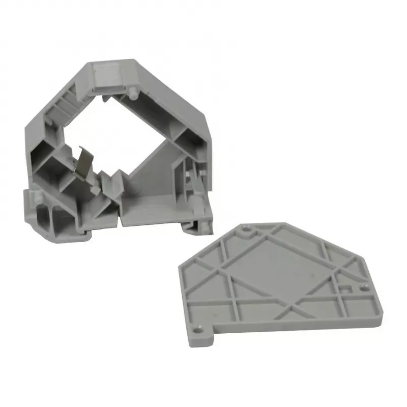 Synergy 21 S215416 Keystone DIN-rail modulehouder voor 1x TP-module, grijs