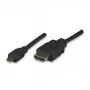 ALLNET HDMI naar Micro HDMI-kabel 1m 4K/60Hz zwart (ALL-HDMI-Micro-1m)