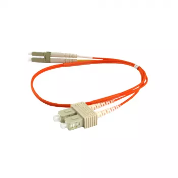 SYNERGY21 fiber optic patchkabel 0,5m OM2 LC naar SC duplex oranje