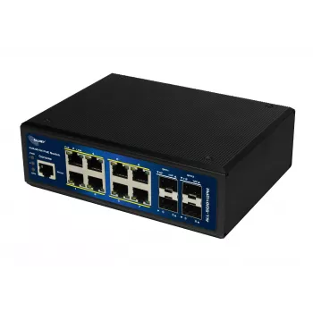 ALLNET ALL-SGI8112PM-BT Industrial Full Managed Layer2+ Gigabit Ethernet PoE++ switch, 12-poorts, 8x PoE++ (240W budget)
