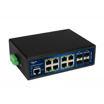 ALLNET ALL-SGI8112PM-BT Industrial Full Managed Layer2+ Gigabit Ethernet PoE++ switch, 12-poorts, 8x PoE++ (240W budget)