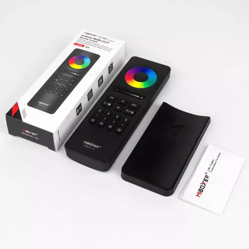 Miboxer Synergy 2.4GHz RGB+CCT led-afstandsbediening met 4 zones (C5-W)