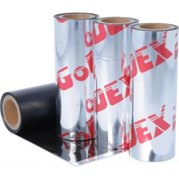 Godex thermotransferlint was/hars zwart 57mm x 74m