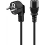 Goobay NK 101 S stroomkabel 2m zwart