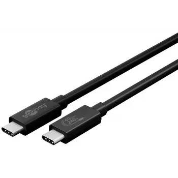Goobay Sync & Charge USB-C kabel, USB4 Gen 3x2, 240 W, 0,7 m