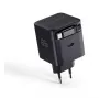 RealPower GaN-oplader 65W zwart met 2x USB-C PD, compact en krachtig