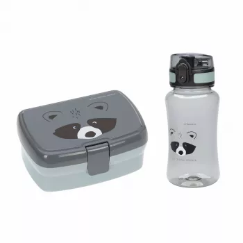 Lassig About Friends wasbeer lunchbox & Tritan drinkfles set 460 ml