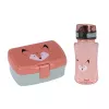 Lassig About Friends vos lunchset - 2 stuks: lunchbox + Tritan-fles 460 ml