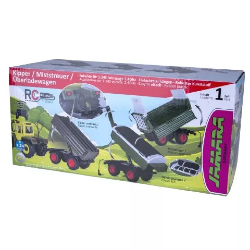 Jamara overlaadwagen groen voor RC-tractor MB-trac 1000 1:24S (423268)
