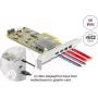 Delock PCI Express x4 kaart naar 2 x externe USB Type-C 40 Gbps (DP Alt Mode) female – low profile form factor