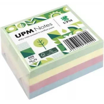 UPM Notes plaknotities 400 vel pastel mix groen blauw roze geel
